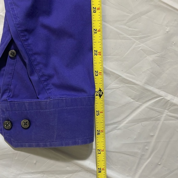 Express 1MX Modern men's button down dress shirt dark purple Size M - Picture 3 of 5